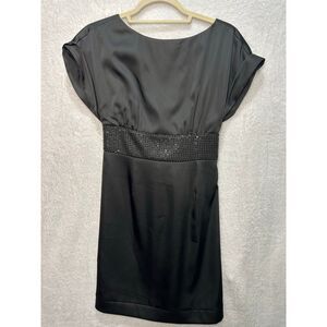 Women's BCBG Black Embellished Mini Dress Size 2
